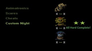 FNaF Nights at Zooplace 3: I beat All Hard Mode! (All Max)