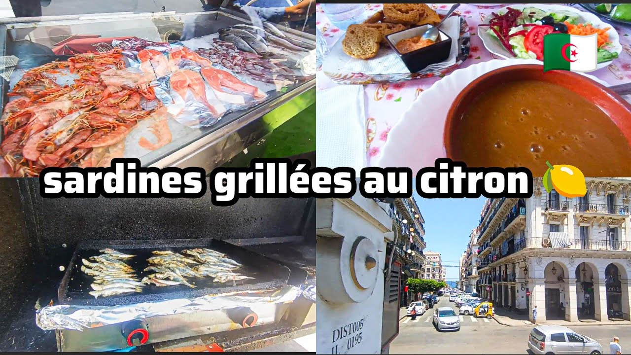 Petit restaurant très agréable des petites sardines grillées au citron a L'algeroise 