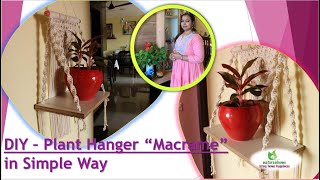 DIY Macramé Plant Hanger                    diy macrame indoorgarden