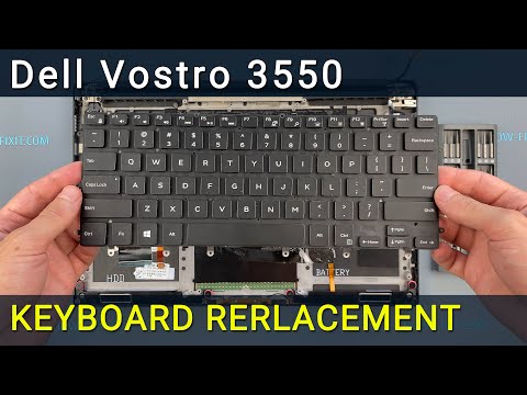 How to Replace Dell Vostro 3550 Laptop Keyboard - Fix Broken/Unresponsive Keys