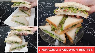 3 Amazing Sandwich Recipes | Sandwich Recipes | Kitchen With Aneela CAA