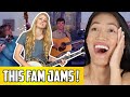 The Petersens - Jolene Reaction | This Fam Jams! Ellen Was On American Idol!