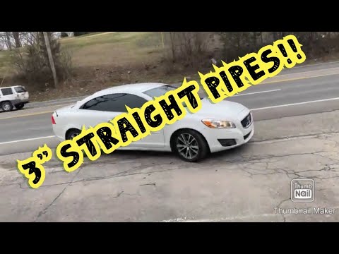 2017-volvo-s70-turbo-dual-exhaust-w/-3"-straight-pipes!!