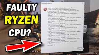 My Ryzen 3 3100 Became FAULTY... First Time PC Builders NEED to see this.