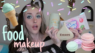asmr 🍨 cutest food themed makeup haul