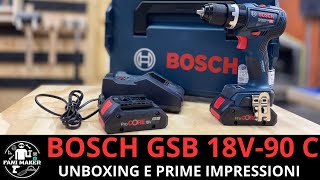 Trapano Avvitatore Bosch GSB 18V- 90 C Unboxing e recensione
