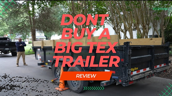 Reasons why I WONT buy a BIG TEX 14 LP dump trailer again! Rust, leaking cylinder, broke first day!