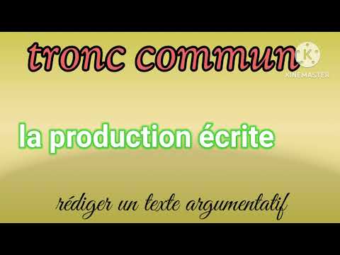 tronc commun جدع مشترك rédiger un texte argumentatif sur le sport collectif ou individuel إنشاء حول
