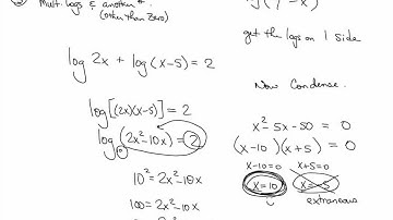 (7.6.2) Solving Exponential and Logarithmic Equations Part 2 - Algebra 2