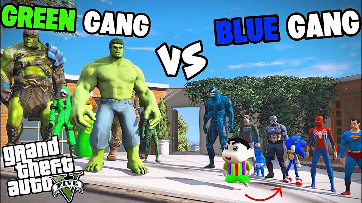 Franklin Green Gang Vs Shinchan Blue Gang Epic Battle In GTA 5!