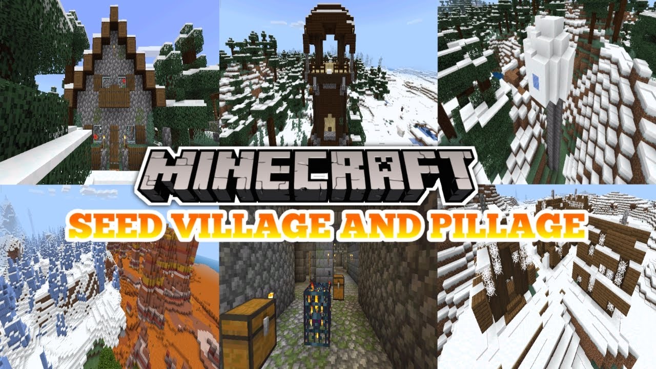 Minecraft PE 1.14.0.50 Seed Village and Pillage / Mcpe 1.14.0.50 Seed Stronghold !