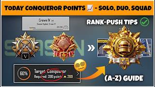Reached More 3 IDs Conqueror In a Row | S29 Crown To Conqueror Full Tips & Daily Plus Target ✅