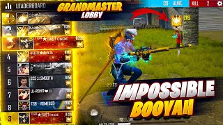 Grandmaster Pro Lobby Impossible to Booyah Match - Garena Free Fire