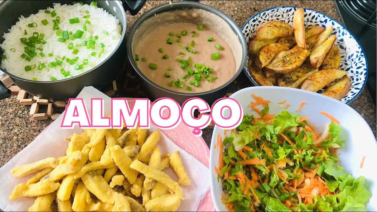 Isca de tilápia, batata na air fryer, salada e mais Almoço YouTube