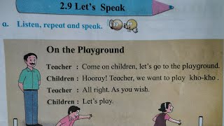 std 2..English..Let's Speak..On the Playground.. std 2..English..Let's Speak..On the Playground..