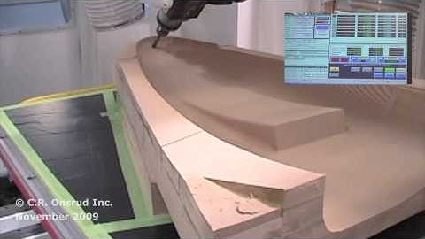 Land Speed Record Car Mold Machined on a C.R. Onsrud CNC Machining Center