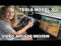 My 11 Year Old Daughter Reviews Video Games in our 2022 Tesla Model X