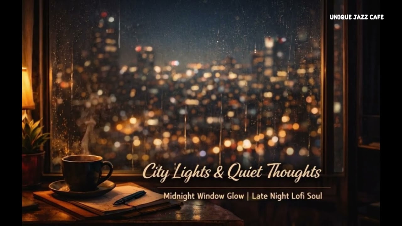 City Lights & Quiet Thoughts 🌙 Midnight Window Glow | Late Night Lofi Soul / 3 Hour / Playlist