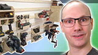 Amazing french cleat wall with 10 important tool holders