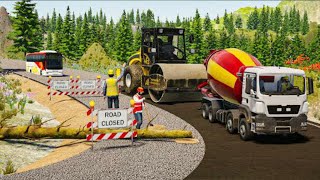 Highway Road Construction simulator 3D And Tunnel Boring Machine Simulator gameplay screenshot 4