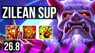 ZILEAN &amp; Lucian vs THRESH &amp; Ashe (SUP) | KR Master | 26.8