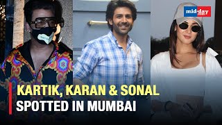 Kartik Aaryan, Karan Johar, Sonal Chauhan & Other Celebs Were Spotted On The Streets Of Mumbai