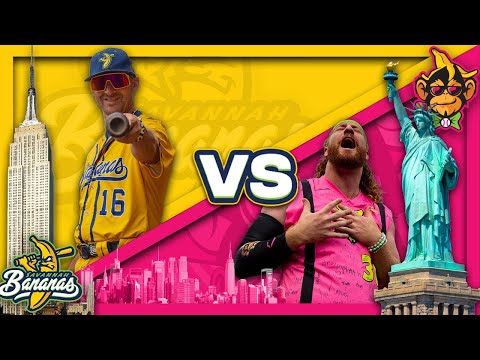 The Savannah Bananas vs The Party Animals - LIVE Banana Ball in New York! 