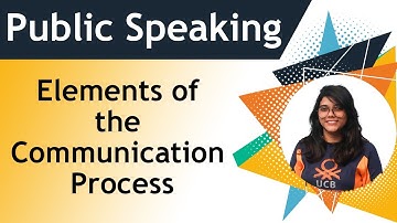 Public Speaking Part - 2 (Elements of the Communication Process) 2021