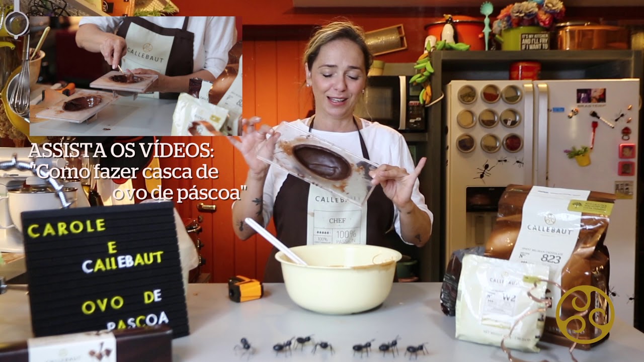 Ovo de Páscoa Chocolate Gold - Chef Carole Crema