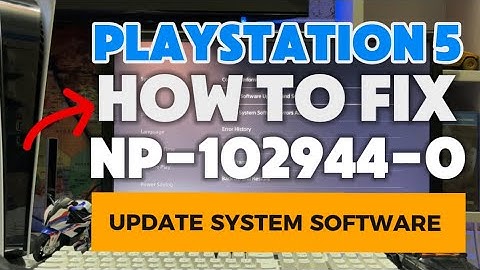 How To Fix PS5 NP-102945-0 Please Install The Latest System Software