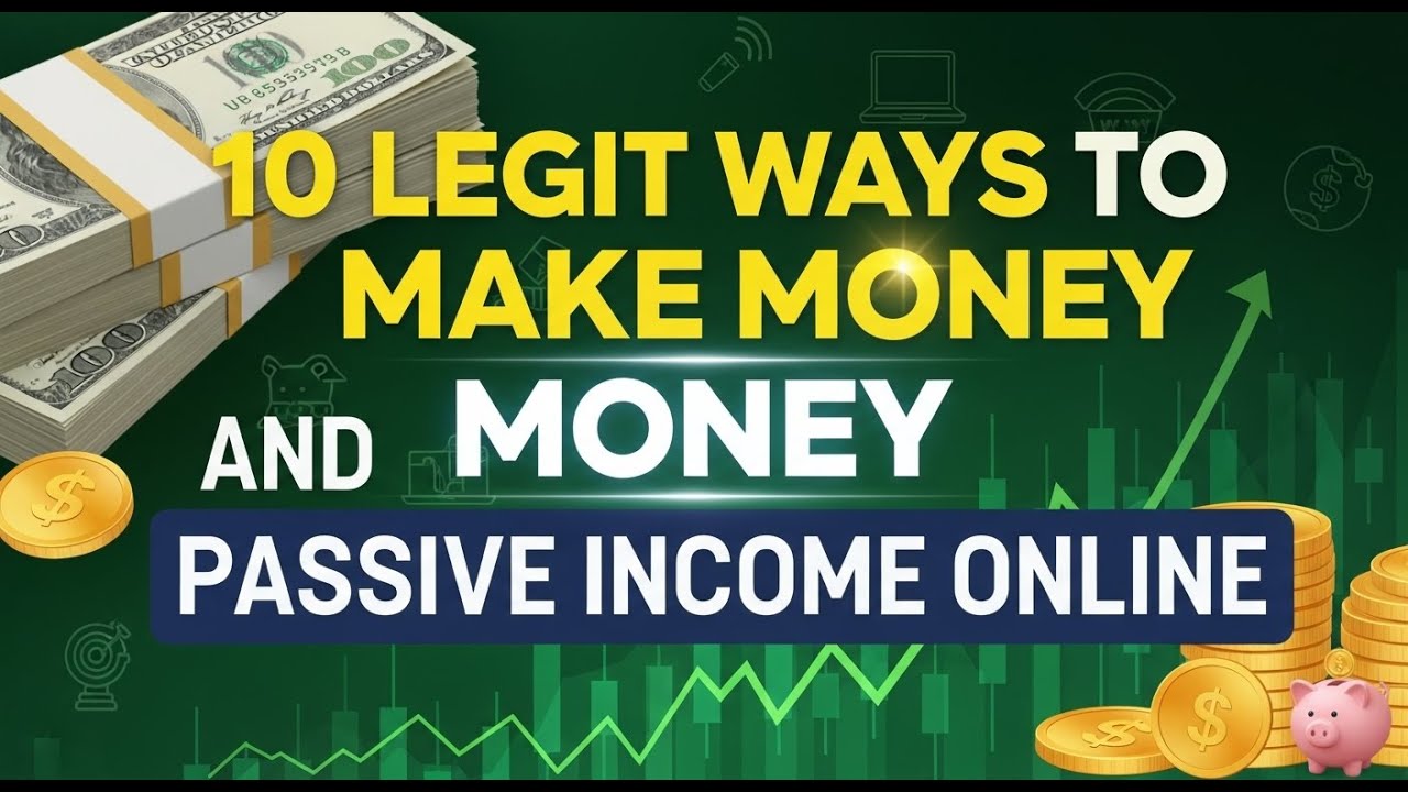 10 Legit Ways To Make Money And Passive Income Online - YouTube