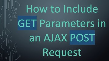 How to Include GET Parameters in an AJAX POST Request