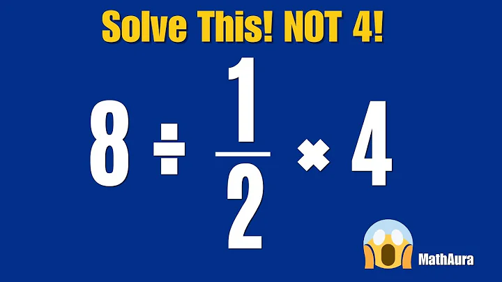8÷(1÷2)×4 Explained! This Viral Math Problem Isn’t 4 😱 Can YOU Solve It?