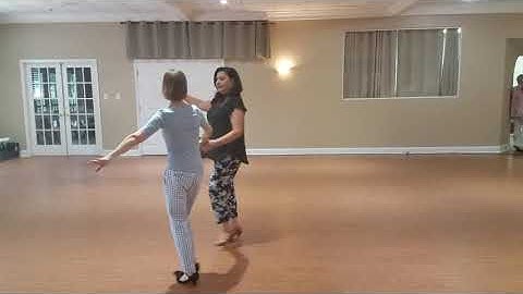 Cha Cha - basic, open side pass, underarm turn catch the shoulder