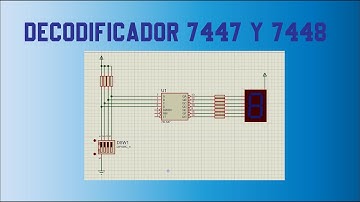 Decodificador 7447 7448 #digitales #proteus8 #electronica