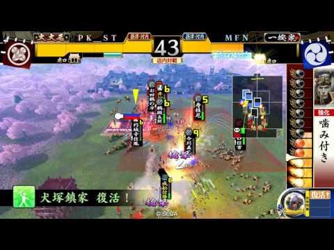 【戦国大戦】　龍造寺四天王デッキＶＳ変身紅天女デッキ