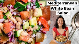 Easy Mediterranean White Bean Salad