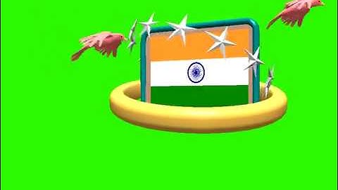 indian flag green screen"Green Screen Indian Flag running animation fx" no 54