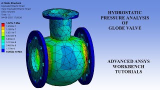 Hydrostatic Pressure Simulation | Globe Valve I Ansys Workbench Tutorial | Stress | Deformation Net Worth