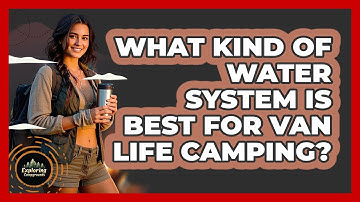 What Kind Of Water System Is Best For Van Life Camping? - Exploring Campgrounds