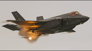 UNITED STATES AIR FORCE F35A DEMO AT THE  PACIFIC AIRSHOW  HUNTINGTON BEACH 2023 - 4K