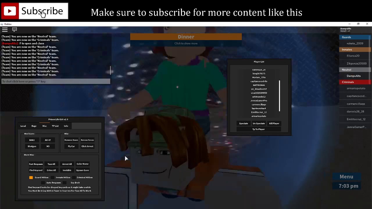 Roblox Exploiting Prison Life Youtube - youtube dansploit roblox prison life Roblox Exploiting Prison Life Youtube - dansploit roblox prison life