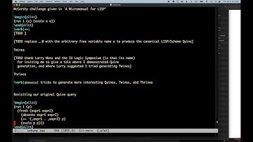 Relational Interpreters in miniKanren -- book writing & Uncourse prep, part 13