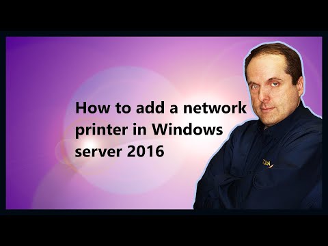 How to add a network printer in Windows server 2016