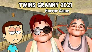 Twins Granny 2k21 Horror Game | Shiva and Kanzo Gameplay