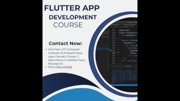 Best Flutter App DevelopmentCourse Traning Institute Rawalpindi And Islamabad