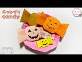 【Origami】 折り紙　キャンディー　ハロウィン飾りにいかがでしょうか？How to make paper Cute candy 색종이접기  할로윈사탕 折纸 糖果　おりがみ HALLOWEEN