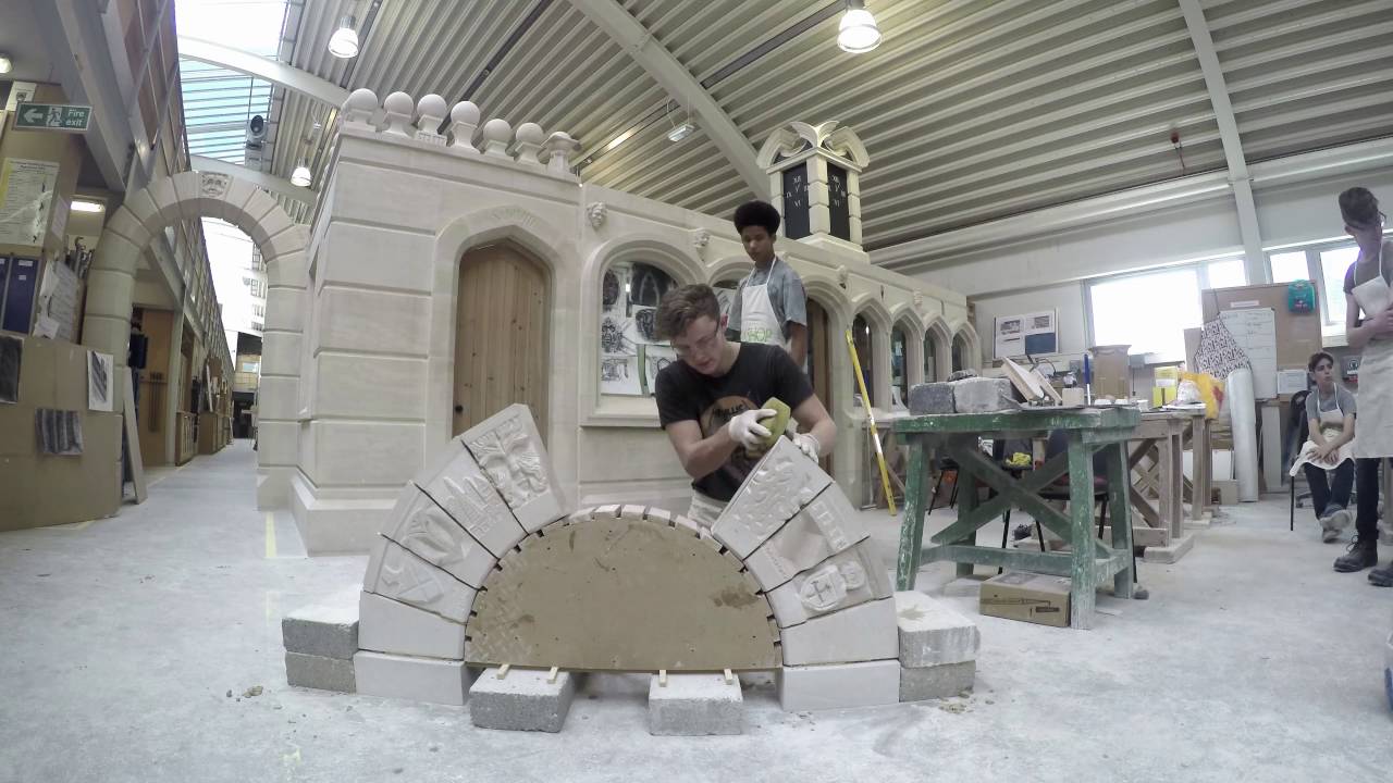Stone arch building at the Building Crafts College & TCDT 2016 - YouTube