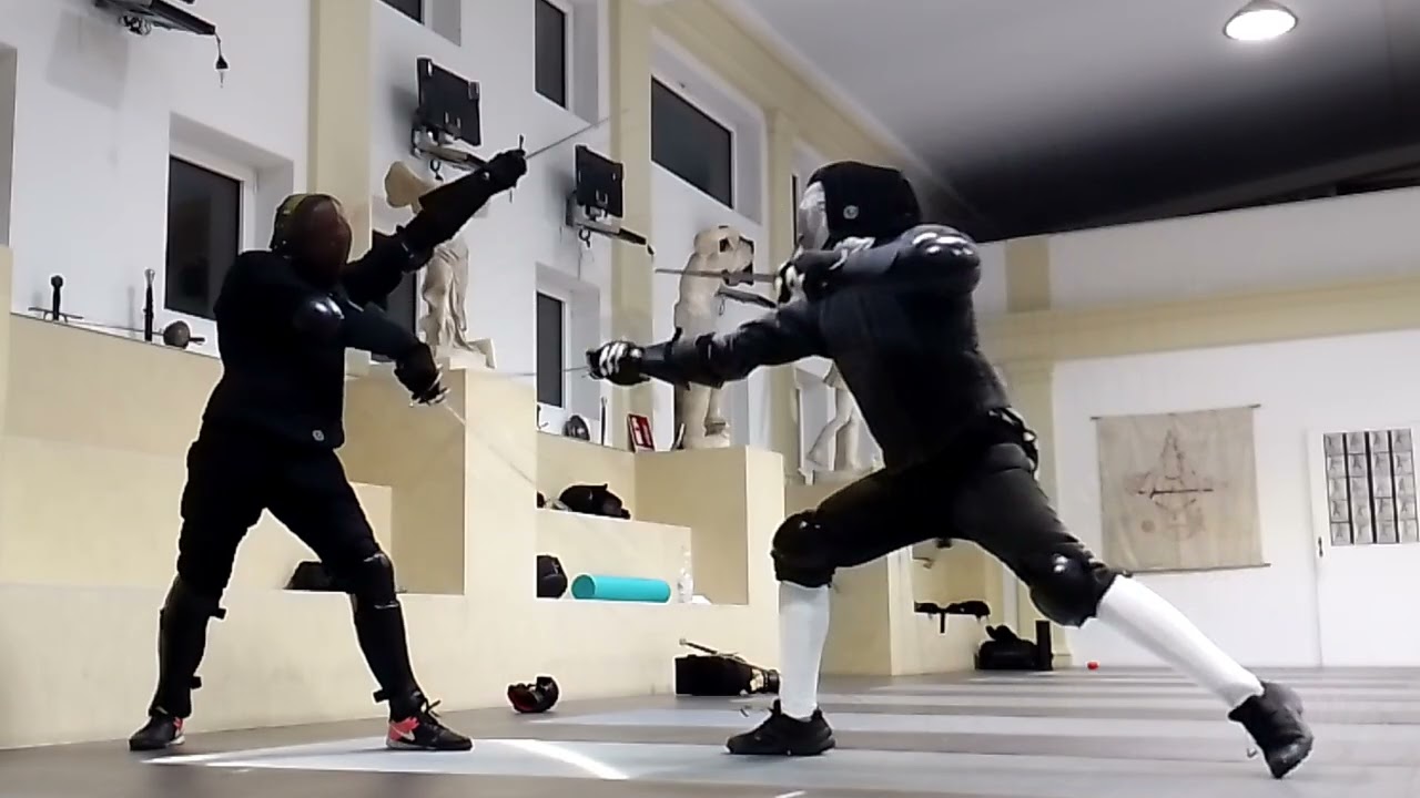Antonio Manciolino's leg parry - Spada e Pugnale 