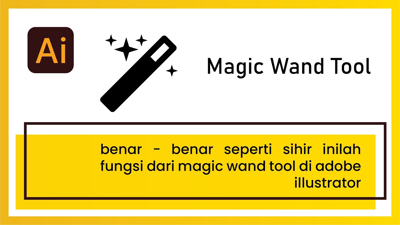 cara menggunakan Magic Wand tool di adobe illustrator YouTube